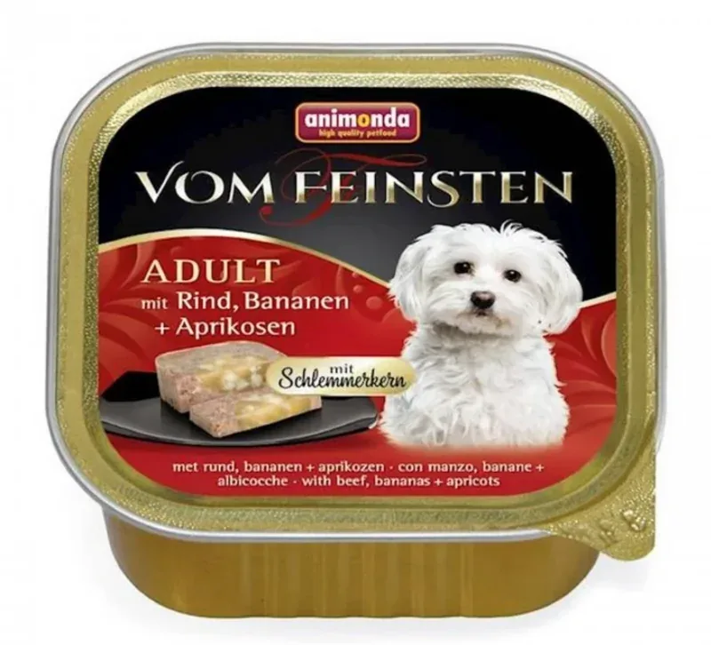 ANIMONDA pies Vom Feinsten Wołowina, banan i morele 150g