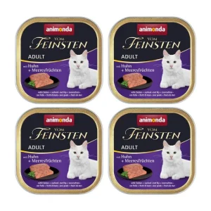 ANIMONDA Vom Feinsten Adult Cat smak: z kurczakiem i owocami morza 32x100g