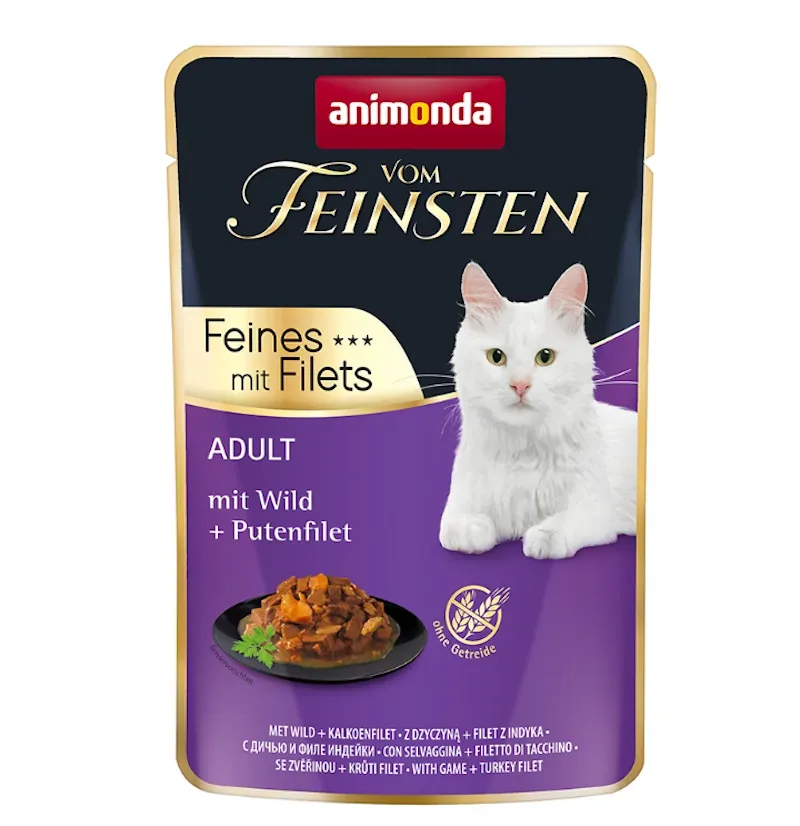 ANIMONDA Vom Feinsten Adult Dziczyzna, filet z indyka 85g