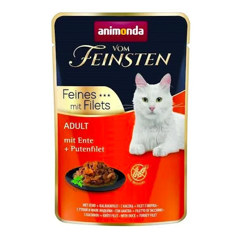 ANIMONDA Vom Feinsten Adult Kaczka, filet z indyka 85g