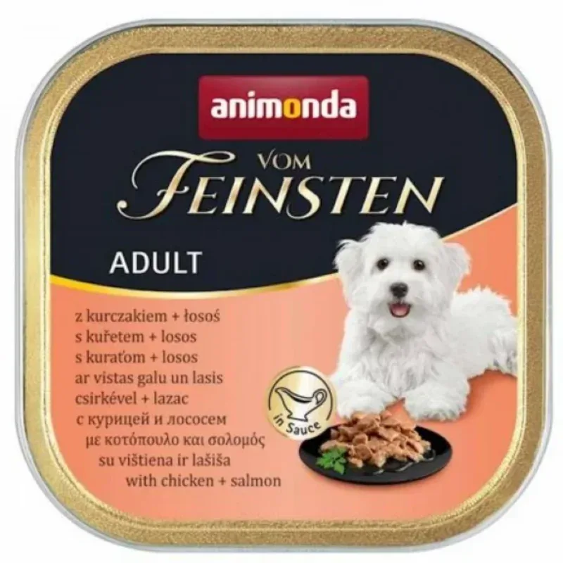 ANIMONDA Vom Feinsten Adult Kurczak, Łosoś w sosie 150g