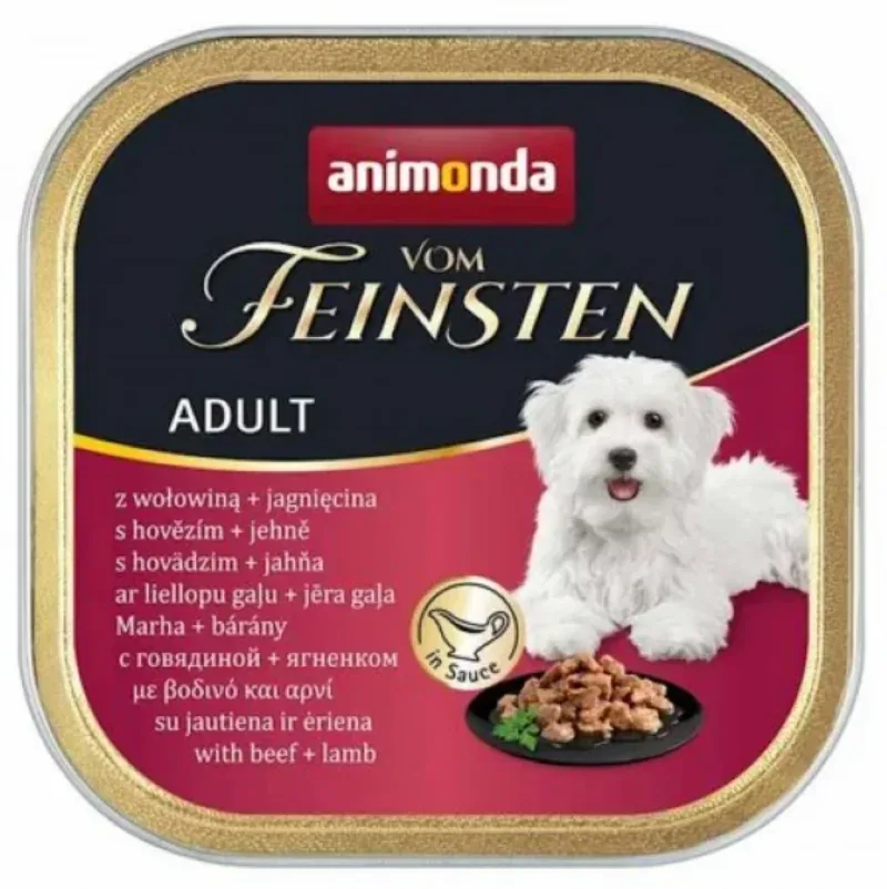 ANIMONDA Vom Feinsten Adult Wołowina, Jagnięcina w sosie 150g