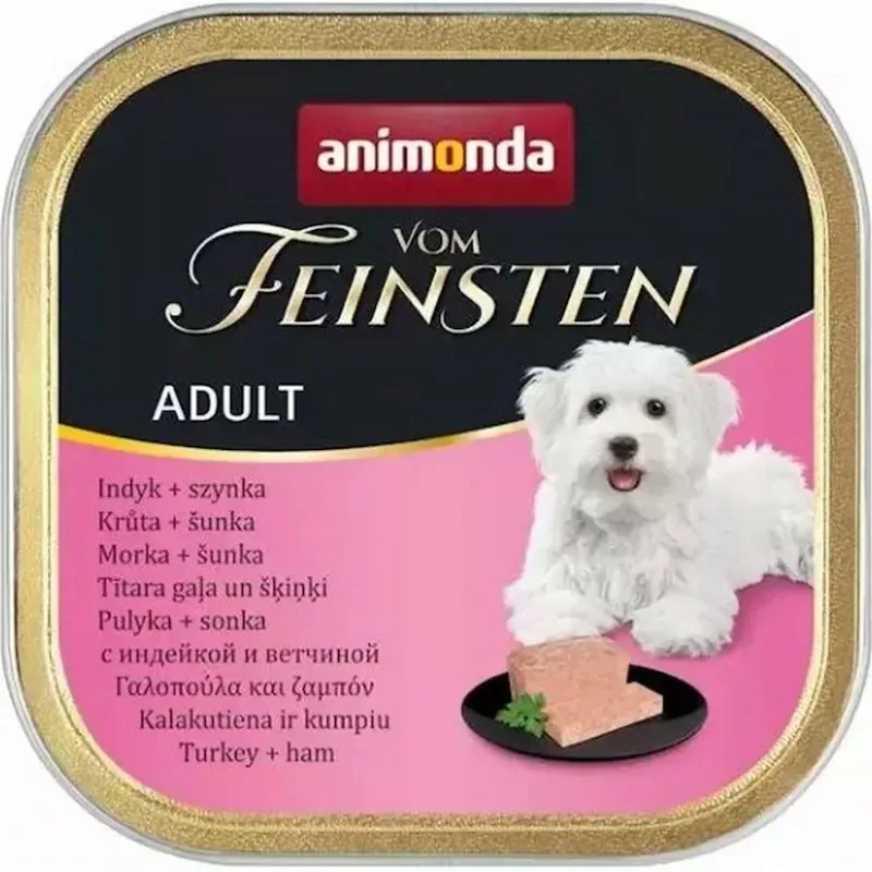 ANIMONDA Vom Feinsten Adult z indykiem i szynką 150g