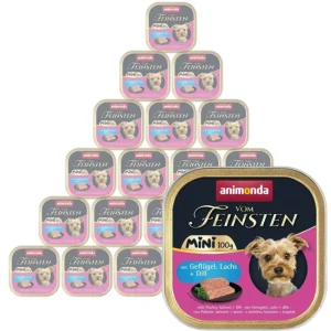 ANIMONDA Vom Feinsten mini adult drób/łosoś/koperek 32x100g