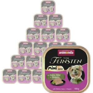 ANIMONDA Vom Feinsten mini senior kurczak/dziczyzna/oregano 32x100g