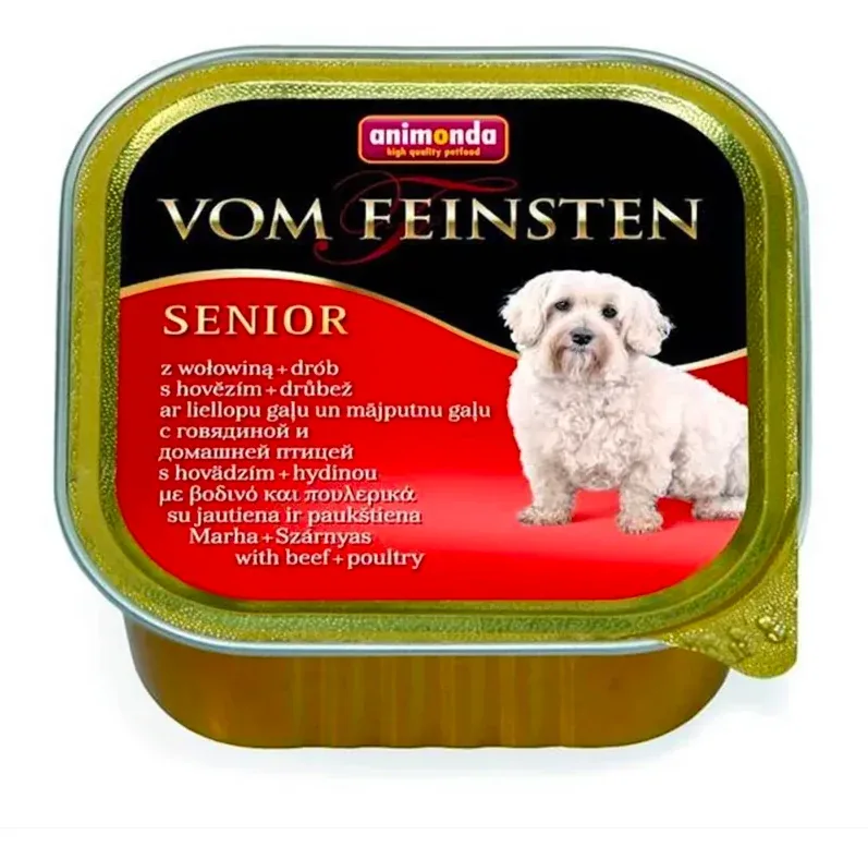 ANIMONDA Vom Feinsten pies Senior Wołowina i Drób 150g