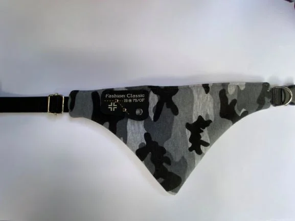 Apaszka – bandana dla psa szara wzór moro - Image 2