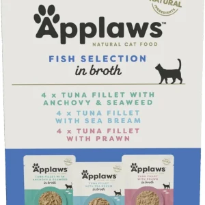 Applaws Cat Tin Multipack Fish Selection in Broth 12x70g