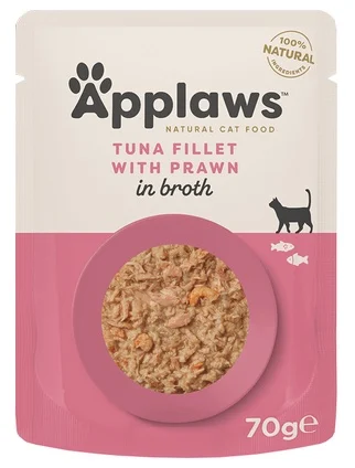 APPLAWS KOT sasz.70g TUŃCZYK KREWETKI / 12