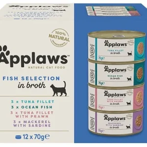 Applaws Multipack Fish Selection in Broth 24x70g PUSZKA