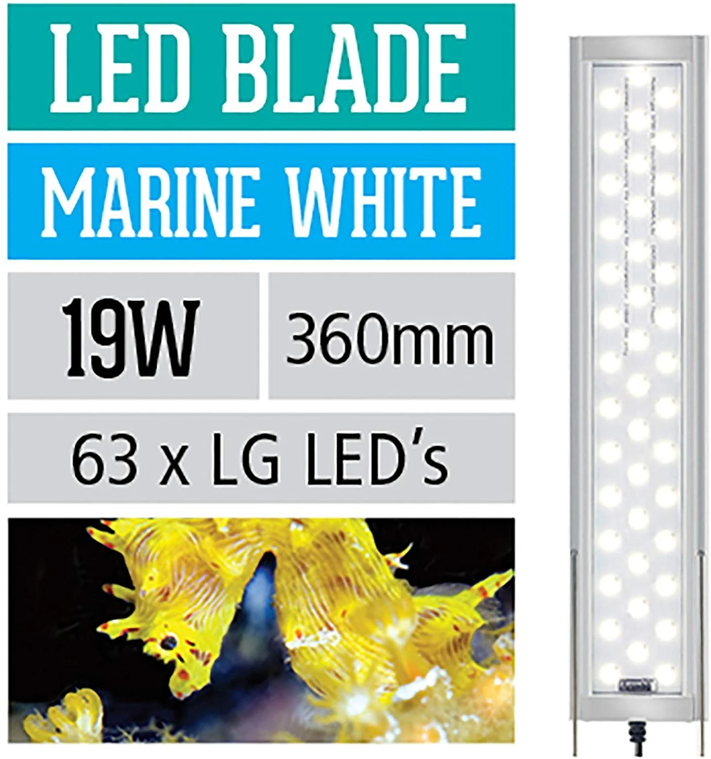 ARCADIA Blade lampa LED Marine White 19W – 12.000K - Image 2