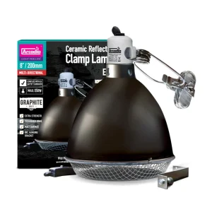 ARCADIA Klosz do żarówki graphite zestaw średnica 20cm