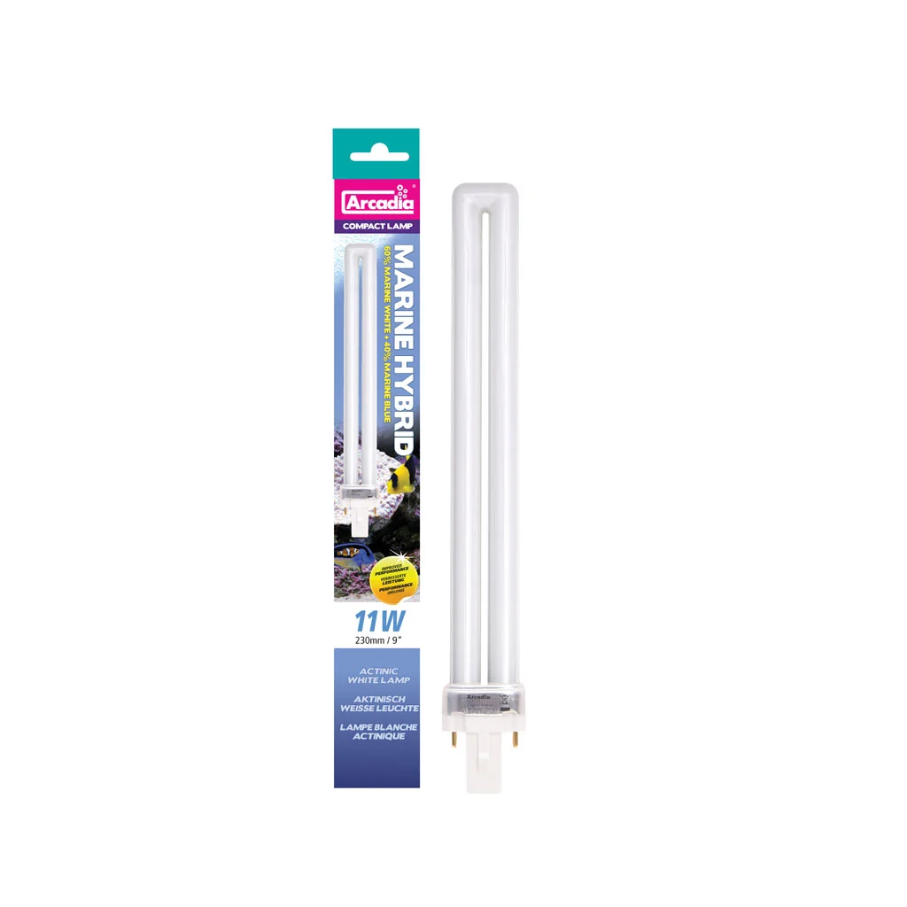 ARCADIA kompaktowa 11W (GU23) Hybryda Marine White/Blue 60/40