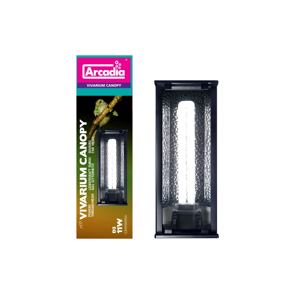 ARCADIA Pokrywa oświetleniowa IP67 wraz ze świetlówką 11W 7% UVB Forest (T5/G23) 30 cm - Image 2