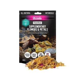 ARCADIA Suszone płatki kwiatów z witaminami dla agam żółwi legwanów Flower Boost (60g)