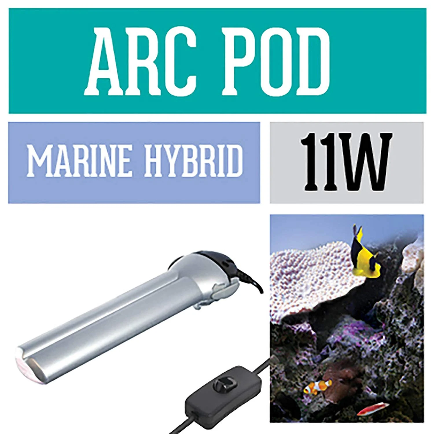 ARCADIA Zestaw oświetleniowy ARCPOD 11W + lampa hybryda Marine 60/40 IP67