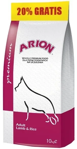 ARION Premium pies Adult Lamb & Rice 10kg + 2kg GRATIS
