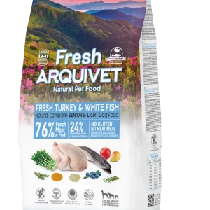 ARQUIVET FRESH SENIOR & LIGHT Indyk i biała ryba 10 kg