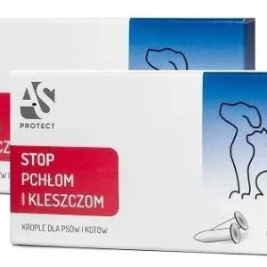 AS Protect Krople na pchły i kleszcze, Naturalne olejki Spot-on 2X 6 × 2 ml