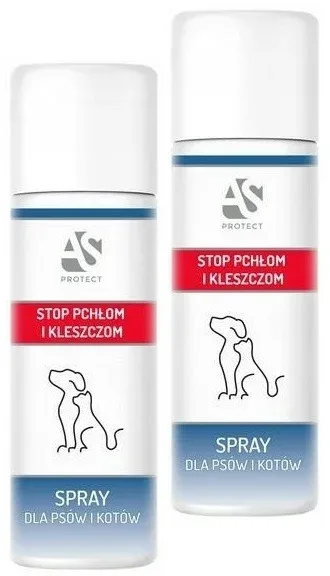 AS Protect Spray Ziołowy 400ml /2 x 200 ml/ – STOP pchłom i kleszczom