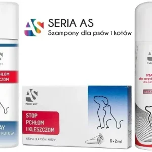 AS PURE Zestaw ANTY INSECT Do mycia i zabezpieczenia pies/kot 362 ml.