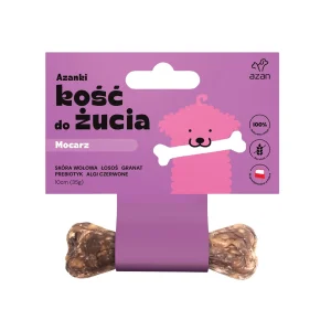 Azanki MOCARZ Puppy – kość do żucia dla szczeniaka z łososiem 10cm