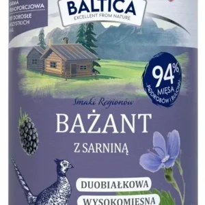 Baltica Bażant z Sarniną 400 g – Karma Mokra pies dorosły