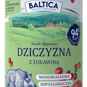 Baltica Dziczyzna z Żurawiną 400 g – Karma Mokra pies dorosły
