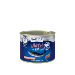Baltica Excellent Wild Cod with Krill – mokra karma dla kota 185 g