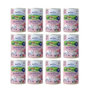 Baltica Jagnięcina z Malinami Karma Mokra 12×400 g