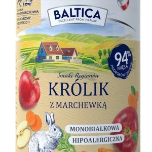 Baltica Królik z Marchewką 400 g – Karma Mokra pies dorosły