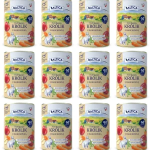 Baltica Królik z Marchewką Karma Mokra 12 x 400 g