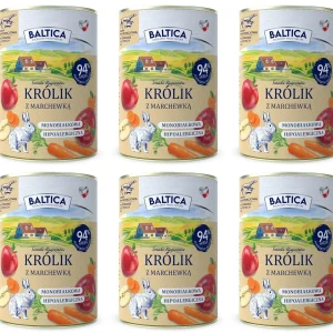 Baltica Królik z Marchewką Karma Mokra 6 x 400 g