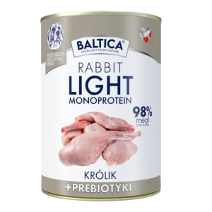 Baltica Mono LIGHT Królik – Karma Mokra 400g