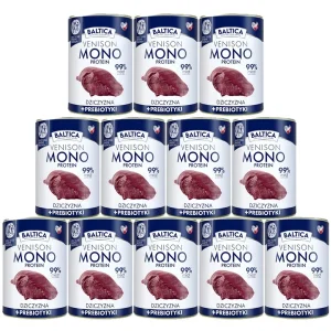 Baltica Monoprotein Dziczyzna z Prebiotykami dla psa Puszka 12 x 400g