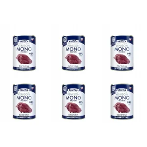 Baltica Monoprotein Dziczyzna z Prebiotykami dla psa Puszka 6 x 400g