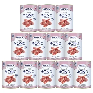 Baltica Monoprotein Jagnięcina z Prebiotykami dla psa Puszka 12 x 400g
