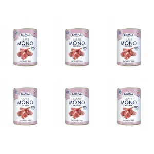 Baltica Monoprotein Jagnięcina z Prebiotykami dla psa Puszka 6 x 400g
