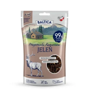 Baltica Przysmaki Regionów Półmiękkie Jeleń dla psa 80 g