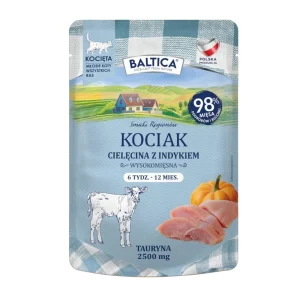 Baltica Smaki Regionów Cielęcina z Indykiem 100g – Karma Mokra dla Kociąt
