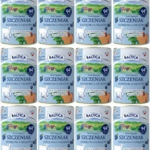 Baltica Szczeniak Jagnięcina z Cielęciną Karma Mokra 12×400 g