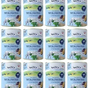 Baltica Wołowina z Pietruszką Karma Mokra 12×400 g
