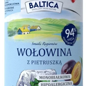 Baltica Wołowina z Pietruszką 400 g – Karma Mokra pies dorosły