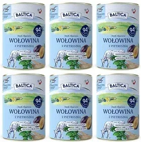 Baltica Wołowina z Pietruszką Karma Mokra 6×400 g