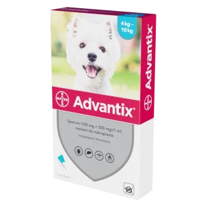 Bayer Advantix Spot-on 4 kg-10 kg na kleszcze i pchły