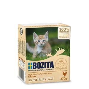 BOZITA -karma dla kotów, kawałeczki mięsa w sosie Kitten 370g