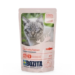 BOZITA Kawałki w sosie z łososiem (saszetka) 85g