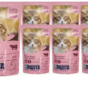 BOZITA Kawałki w sosie z wołowiną (saszetka) 12x85g