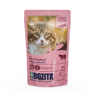BOZITA Kawałki w sosie z wołowiną (saszetka) 85g