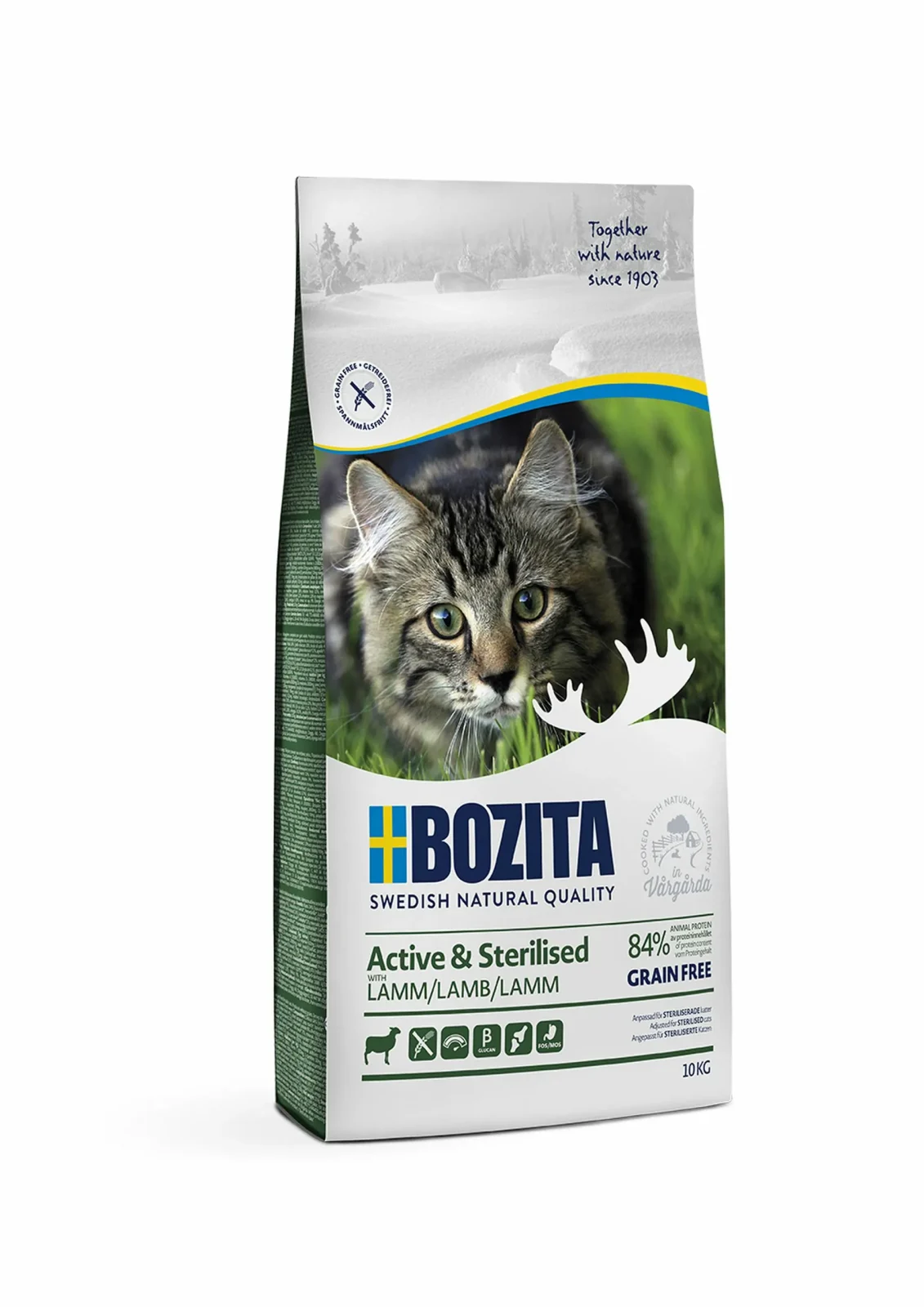 Bozita kot Active & Sterilised GRAIN FREE Jagnięcina 10kg
